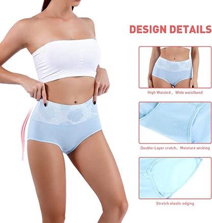 ✨ BUY 5 GET 5 FREE✨Cotton High Waist Abdominal Slimming Hygroscopic Antibacterial Underwear