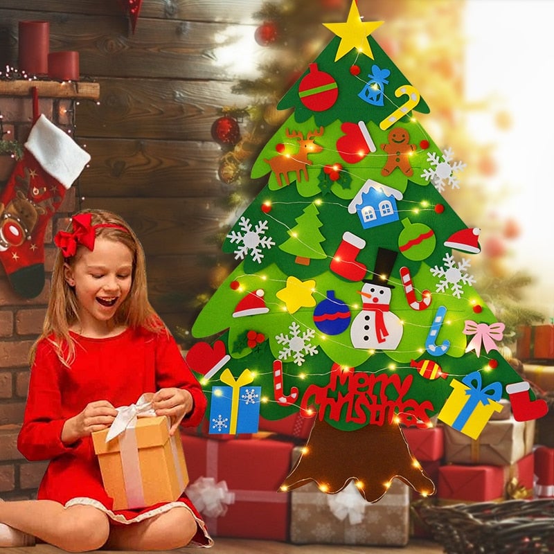 🎄🎅DIY Christmas Tree with Detachable Ornaments