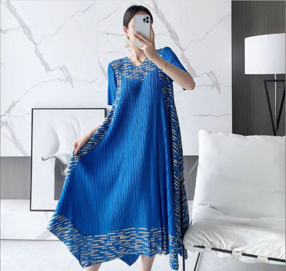 🌸Hot Sale 49% Off🌸Miyake Vintage Print Pleated Dress