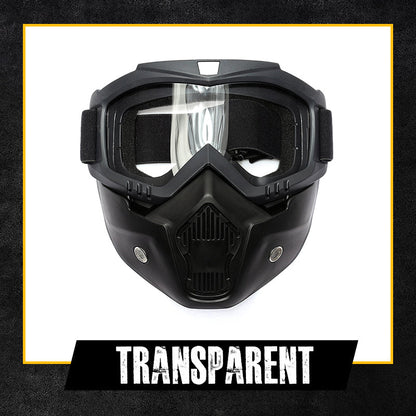 HD Anti-fog Detachable Full Face Goggles（Anti-Glare, Anti-Ultraviolet Radiation, Anti-Dust）