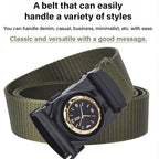 🎅🎄Christmas Early Sale 40% OFF🎄Men's Canvas Nylon Smooth Buckle Alloy Belt