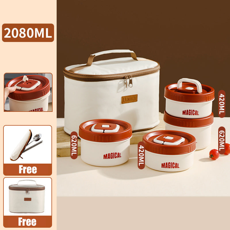 Microwaveable Stainless Steel Insulated Lunch Box
