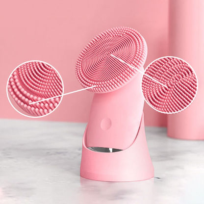 ✨Ultrasonic Vibration Massage Silicone Facial Cleansing Brush
