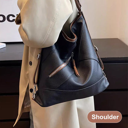 Large Capacity PU Leather Bucket Bag