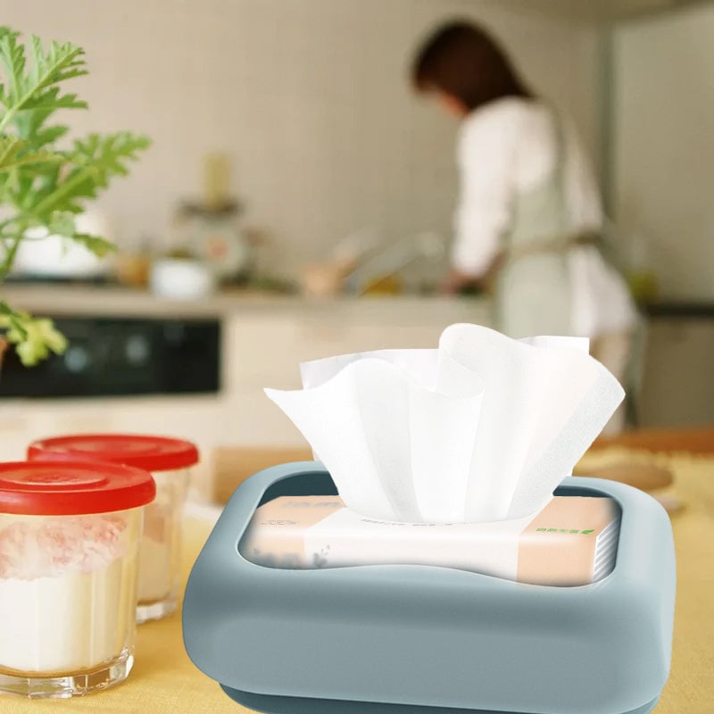 Household Silicone Suction Cup Tissue Box