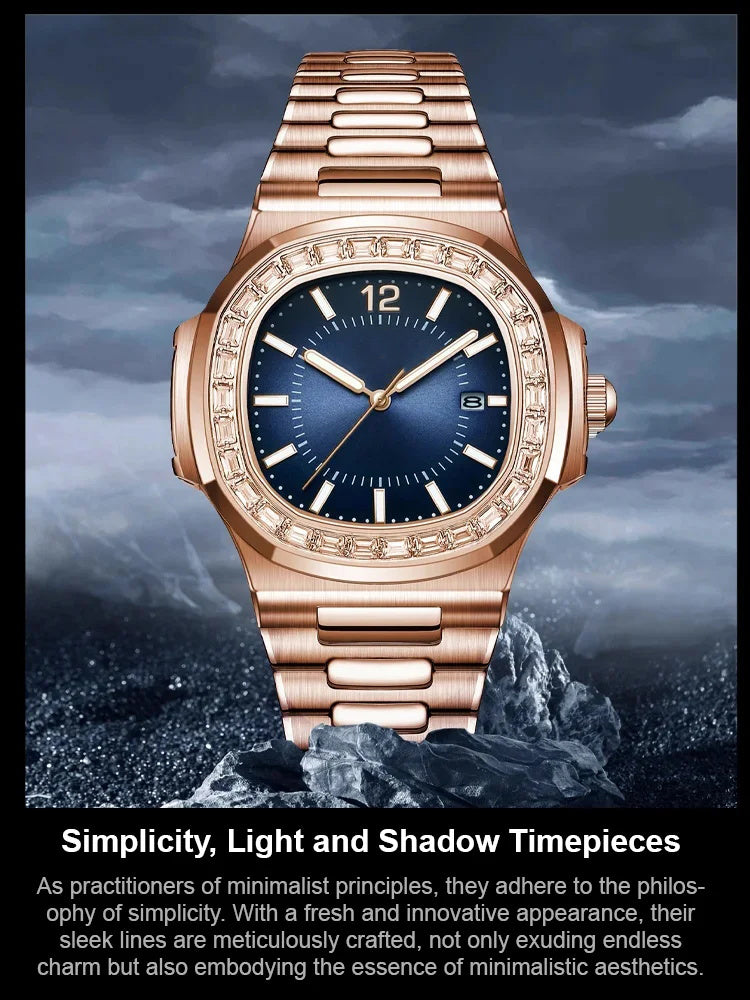 🔥🔥🔥(Last day for a limited time!)British Style Square Luxury Waterproof Quartz Watch for Men