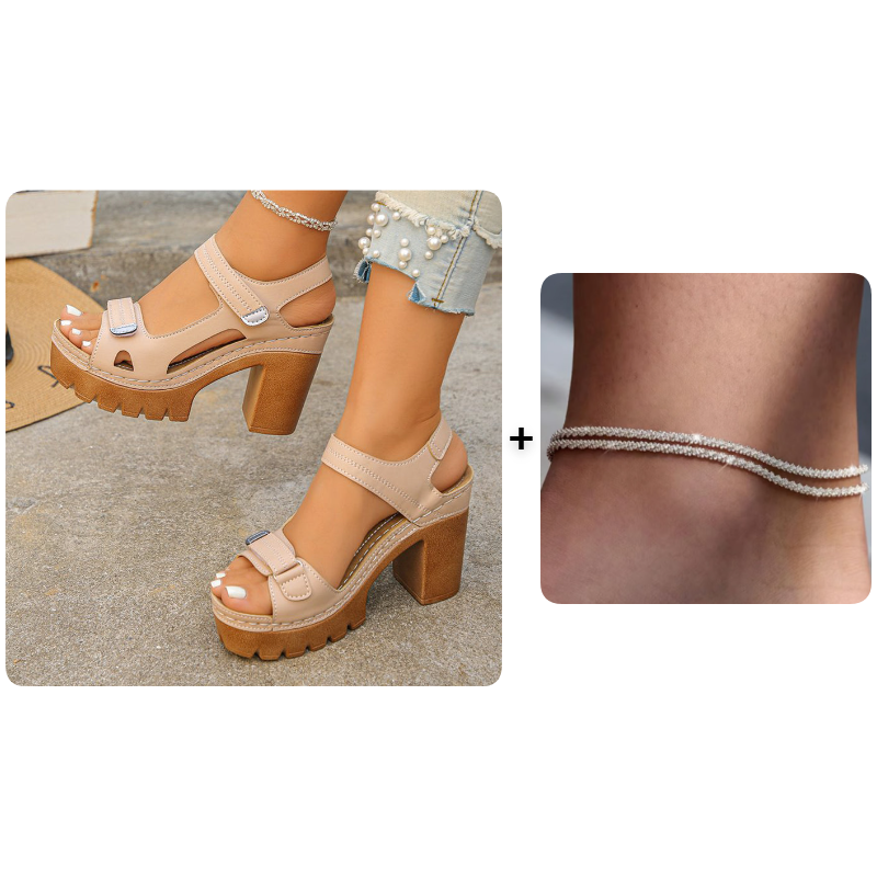 Women's Summer Platform One-Strap Sandals – Comfortable, Lightweight & Perfect for Beach or Daily Wear☀️
