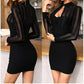 Sexy Mesh Bodycon Mini Dress