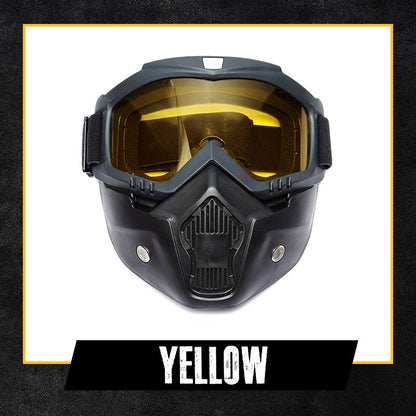 HD Anti-fog Detachable Full Face Goggles（Anti-Glare, Anti-Ultraviolet Radiation, Anti-Dust）