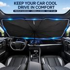 🔥Upgraded Car Windshield Sun Shade Umbrella