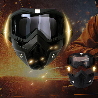 HD Anti-fog Detachable Full Face Goggles（Anti-Glare, Anti-Ultraviolet Radiation, Anti-Dust）