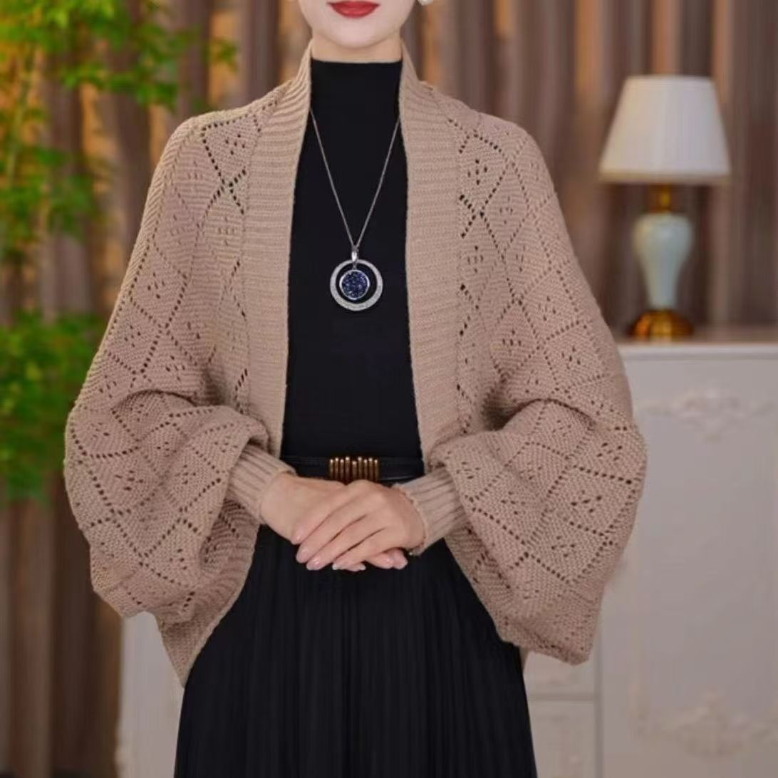🔥Hollow Out Knitted Shawl Coat