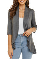 Casual Lightweight Cardigans With Open Front For Women