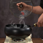 Uncoated Thick Iron Pot