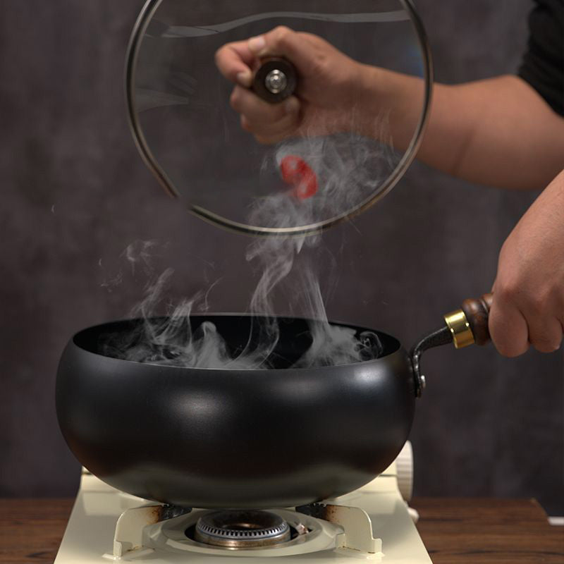 Uncoated Thick Iron Pot