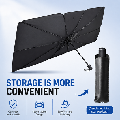 🔥Upgraded Car Windshield Sun Shade Umbrella