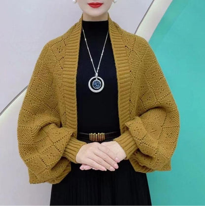 🔥Hollow Out Knitted Shawl Coat