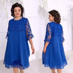 🌸🌸🌸Sheer Breeze Layered Lace Dress