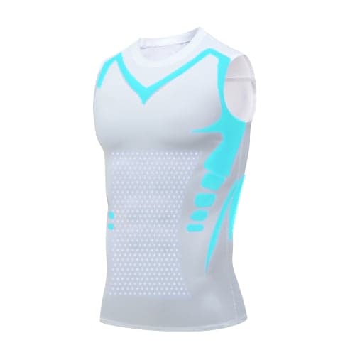 Ionic Shaping Vest – Cooling compression, smooths belly & love handles. Invisible under shirts. Feel confident again! 💪✨