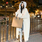 🥳 2-Layered Faux Lambswool Hooded Coat Jacket(Great Sale⛄)