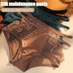 Sexy Seamless Double Strap Lace Silk Care Panties