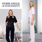 ✨Women's Chic Top & Matching Pants 2-Piece Outfit