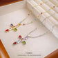 💜Colorful Rhinestone Cross Pendant Necklaces