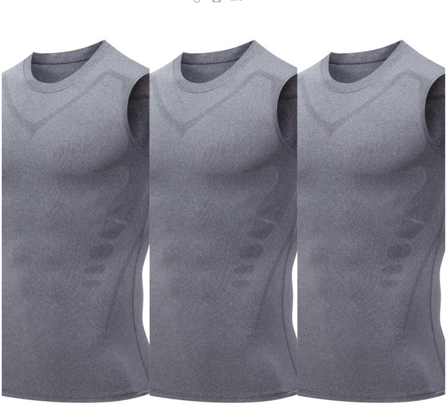 Ionic Shaping Vest – Cooling compression, smooths belly & love handles. Invisible under shirts. Feel confident again! 💪✨