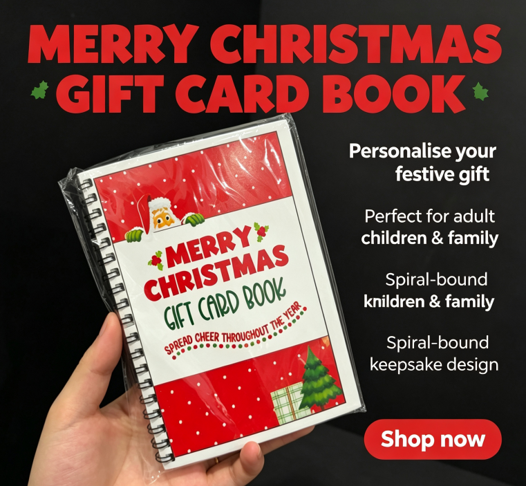 🎄🎁🎅DIY Spiral-Bound Christmas Gift Card Album with Surprise Pages👍