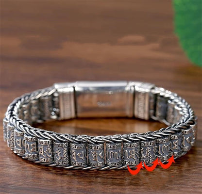 Six Character Truth-Prayer Wheel Bracelet⛓️