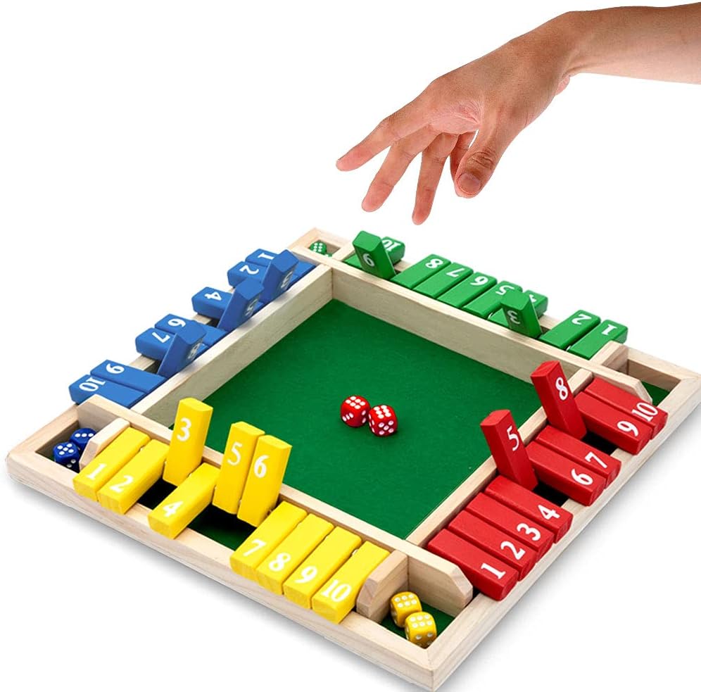 🔥FUN FAMILY GAMES - Shut The Box Board Game