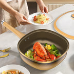 12in Titanium Alloy Non-Stick Pot with Lid