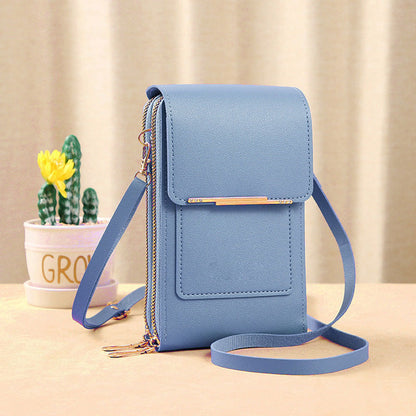 👜 📱 Women's Touch Screen Messenger Bag – Smart Phone Charging, Anti-Theft & Water-Resistant ✨