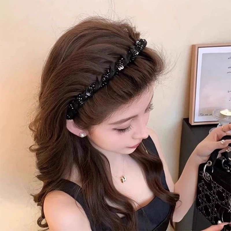 Rhinestone Headband with Teeth for Women