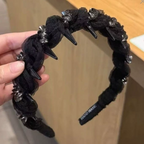 Rhinestone Headband with Teeth for Women