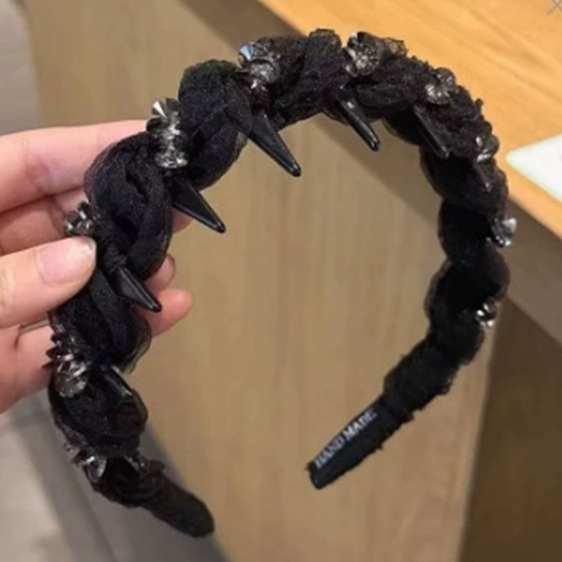 Rhinestone Headband with Teeth for Women