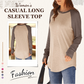🍂🔥Women's Casual Long Sleeve Round Neck Top