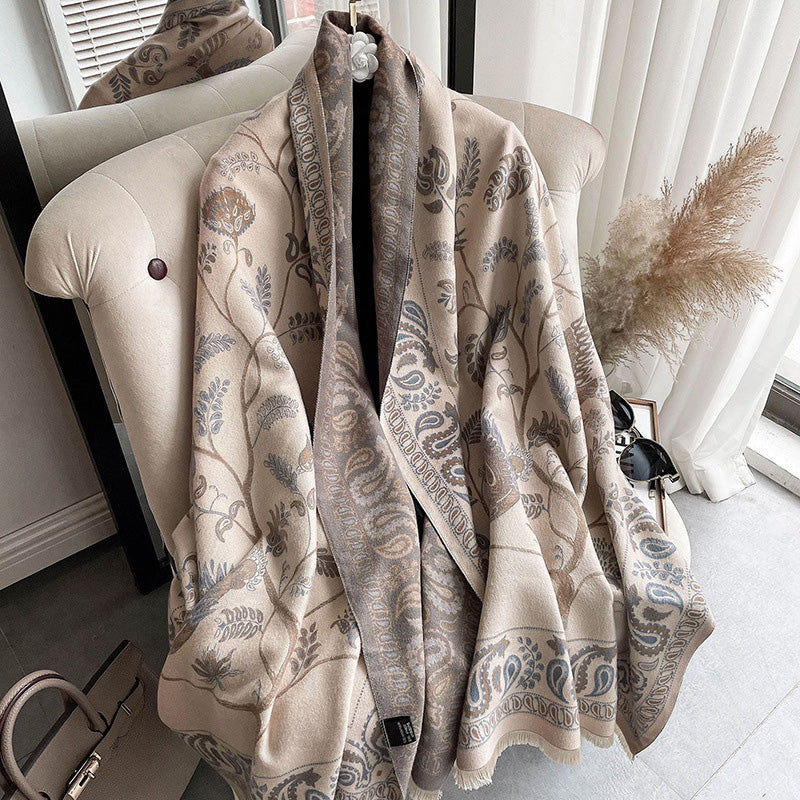 Artistic Patterned Warm Scarf