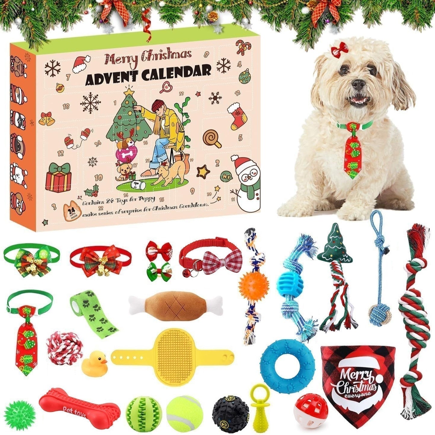 🎄🎁Christmas Countdown Cat & Dog Toys Advent Calendar🐾🥳