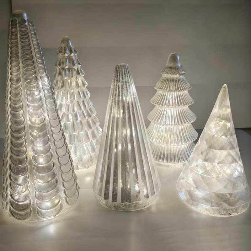 5-Piece Decorative Lighted Resin Trees Set🎄✨