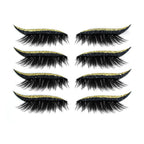 2 in 1 Eye Shadow and Eyelash Stickers with Glitter