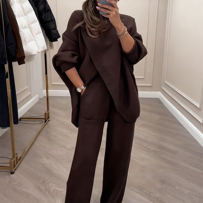 Women's 2-Piece Oversized Sweater & Pants Set