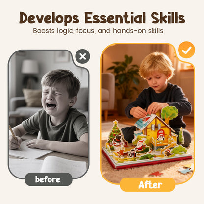 🎅Christmas gifts🎁3D DIY Christmas Puzzle Kit