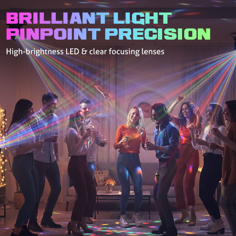 🎉Multi-Beam LED Atmosphere Light – 16 Colors, Remote Control & Easy Installation📦