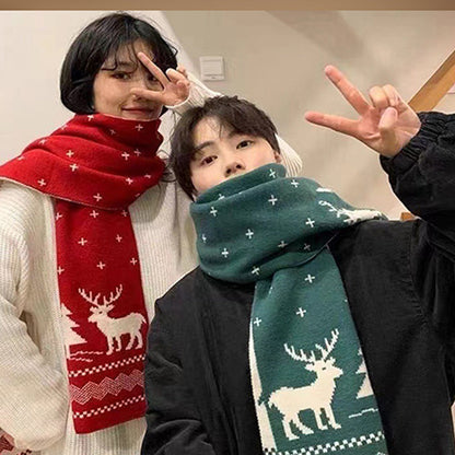Soft Christmas Theme Knitted Scarves