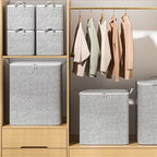 🔥Extra-Large Storage Organizer Box With Lid - Versatile For Clothes, Blankets & Bedding