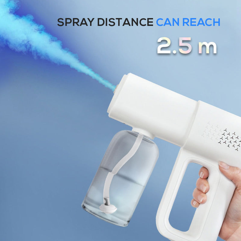 💨 🛡️Sanitizer Nano Sprayer Gun – ultra-fine nano mist covers surfaces fast, no wiping needed.🏠