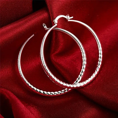 🎉BUY 1 GET 1 FREE🎁Diamond-Cut Hoop Earrings for Women