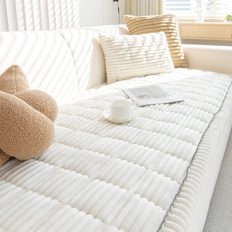 Quilted Corduroy Non-Slip Sofa Cushion