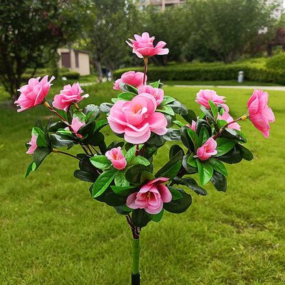 Simulation Azalea Flower Ground Stake Solar Light